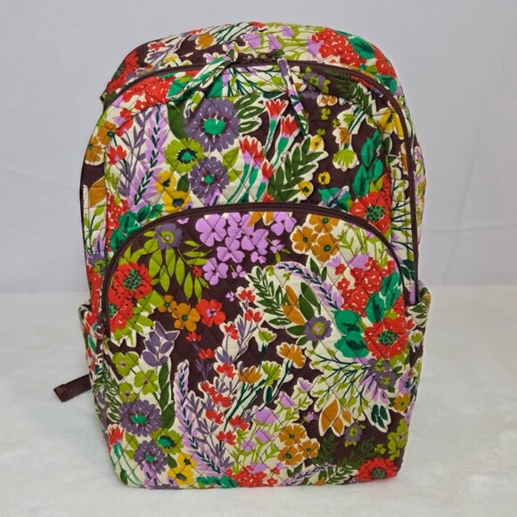 NWT Vera Bradley Essential Large Backpack Cotton - Evening Garden main image 5